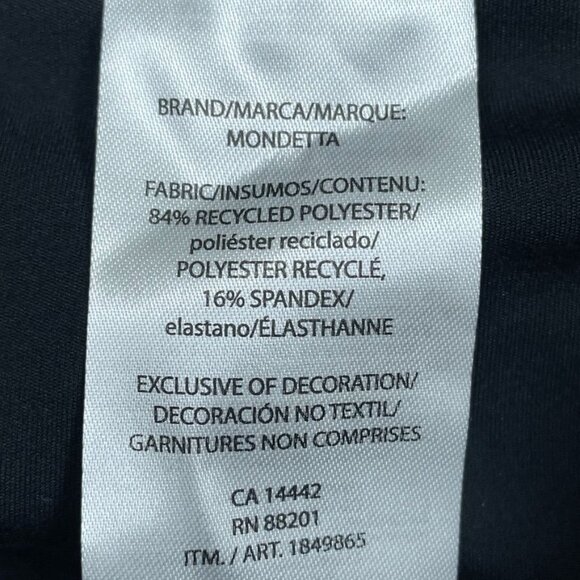 Mondetta High-Rise Capri Pants Recycled Polyester Drawcord M d0590 - Picture 5 of 7